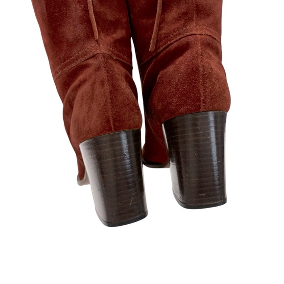 Coach Orange Sedona Suede Boots Sz 7.5 - Picture 5 of 9